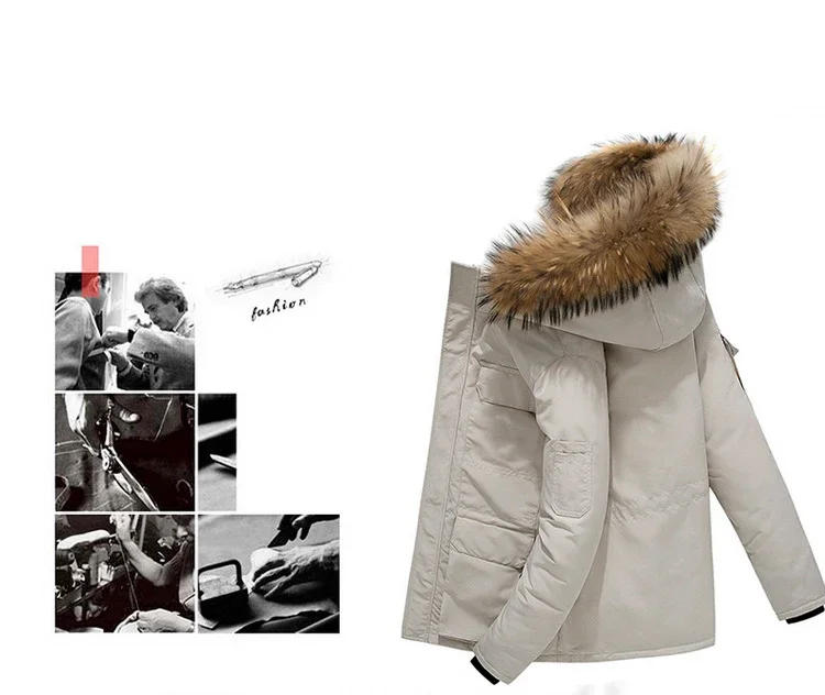 Description Picture 6 of itemKeep Warm Down Jacket Male Winter Outdoor Windproof Multi-pocket Thermal Puffer Jackets Men Camping Hiking Treking Ropa Hombre