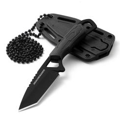 Tactical Neck Knife, Small Tanto Hunting Fixed Blade Knife With Abs Sheath EDC, Portables Outdoor Camping Knives For Men Women