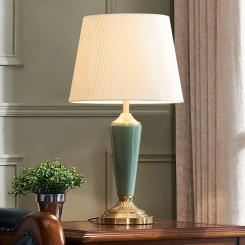 luxury all-copperceramictable lamp master bedroom bedside tablecreative simple modern high-end warm living roomторшерمصباح ارضي