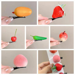 Costume Headwear Simulation Fruit Hair Clip Hair Ornament Hair Accessories Funny Hair Clip Side Barrettes Headdress