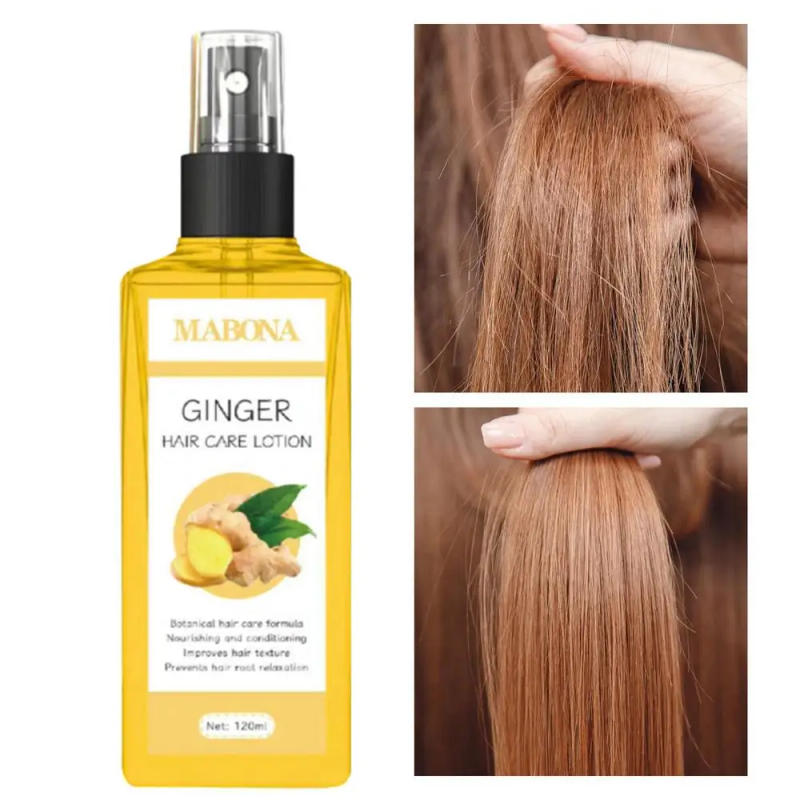 Description Picture 4 of item120ml Ginger Hair Growth Spray Anti Hair Loss Oil Fast Growing Scalp Treatments Repair Damaged Hair Roots Beauty Hair Care