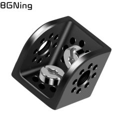 3/8" Triangle Square Expansion Mount Side Screw Hole ARRI Aluminum for Sony DSLR Camera Cage Plate Monitor Bracket Cube Adapter