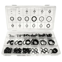225PCS Rubber Oil Resistance Watertightness Assortment O-Ring Washer Gasket Seals  Different Size With Plastic Boxed Set