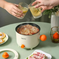 Electric Multi Cooker Portable Rice Cookers Hotpot Saucepan Stew Heating Pan Ramen Noodles Pot for Home and Kitchen Appliance