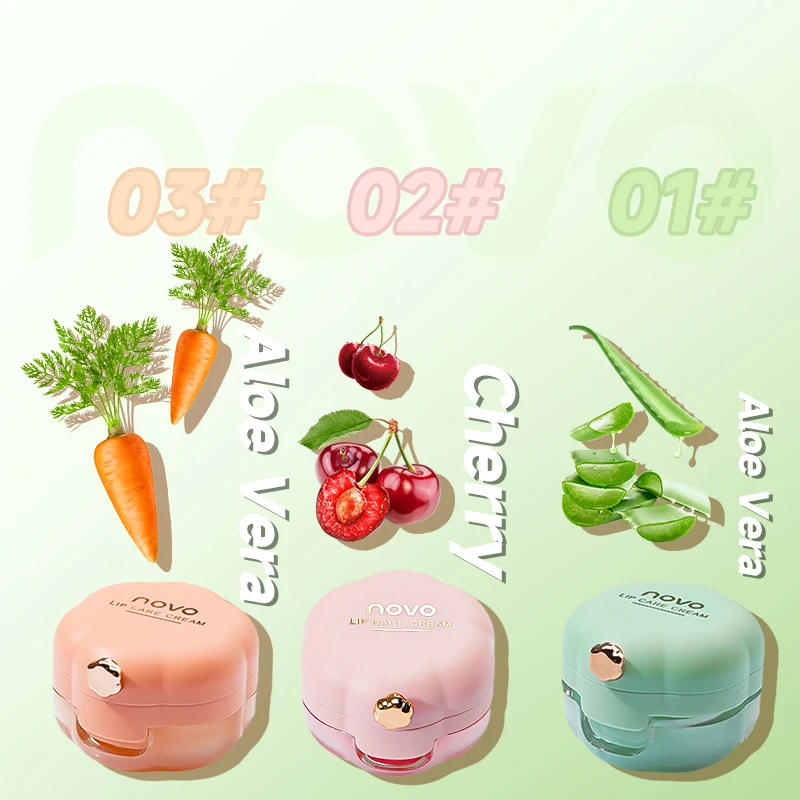 Description Picture 4 of itemFancy Lip Mask with mirror Dip Brush - Carrots cherries aloe vera Lip Treatments, Moisturizing & Glossy Finish, All Skin Types