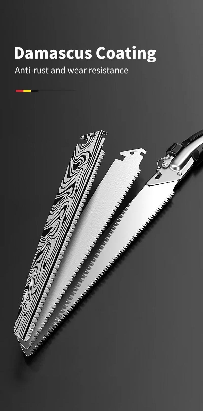 Description Picture 6 of itemDamascus waist saw HacksawHand Tools Woodworking Tools Carpentry Band Household Small Hand-held Garden Fruit Tree Outdoor Logg