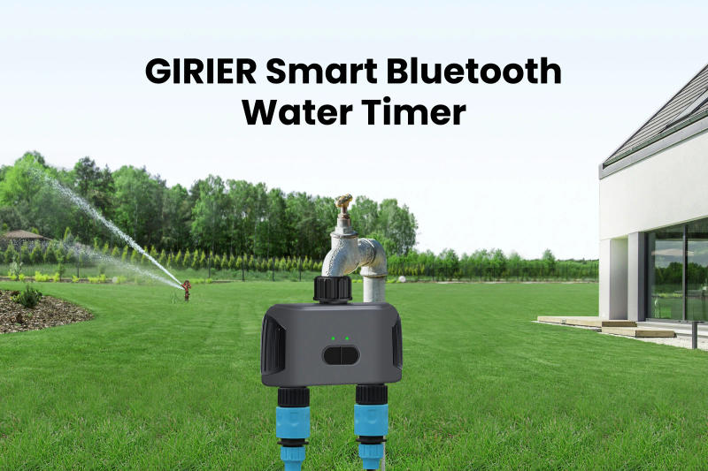 Description Picture 2 of itemGIRIER Tuya Smart Bluetooth Water Timer Programmable Sprinkler Controller 2 Outlets for Garden Lawn Works with Alexa Hey Google