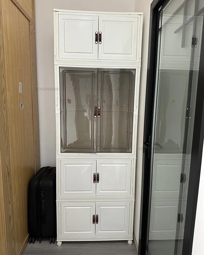 Description Picture 4 of itemModern Minimalist Wardrobes Closet Household Storage Locker Simple Folding Wardrobe Bedroom Furniture Assembly Clothes Wardrobe