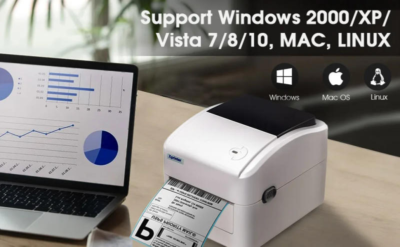 Description Picture 4 of itemXP-460B/420B 4inch Shipping label/Express/Thermal Barcode Label printer Compatible with shipping label 4x6 inches Label