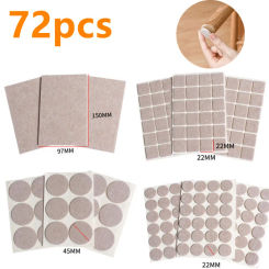 8 Styles Thicken Self Adhesive Felt Chair Leg Pads Floor Protectors Furniture Legs Table Leg Covers Round Bottom Anti-Slip Pads