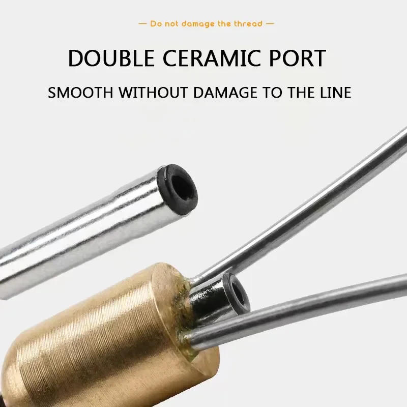 Description Picture 5 of item1pc Bi-Ceramic Tip Bobbin Holder, Heavy Bullet Head Flies Lure Tying Thread Holder Tool, Fishing Hook Jig