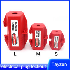 S/M/L size Electrical plug lockout industrial household plug locks loto lock device safety tools  Electric Plug Lockout tagout