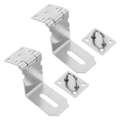 2 Sets Door Lock for Cabinet 700X600X380CM Locks Doors Barrel Bolt Latch Sliding Closet Silver inside