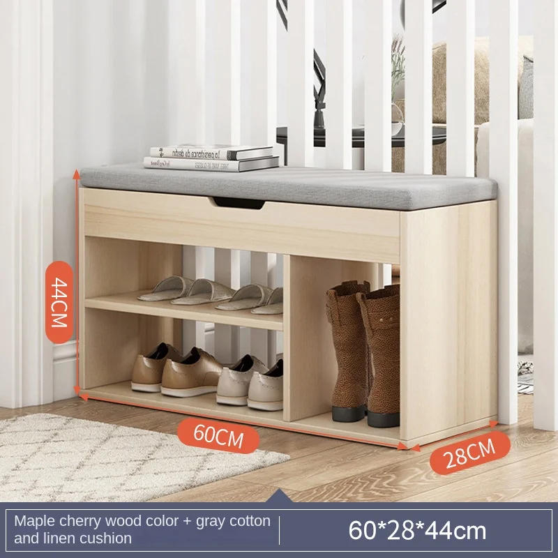 Description Picture 3 of itemPortable Shoe Rack Seatable Cabinets Entrance Storage Bench Integrated Shoes Cabinets Organizer Household Living Room Furniture