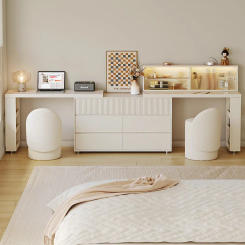 Console Light Mirror Dressers Bedroom Computer Storage Organizer Vanity Makeup Tables Lights Drawers Comoda Pra Quarto Furniture