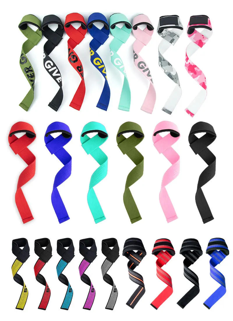 Description Picture 4 of item1 Pair Gym Sports Fitness Wrist Band Anti-slip Pull Up Weight Lifting Training Silicone Wrist Band Hard Pull Grip Power Strap