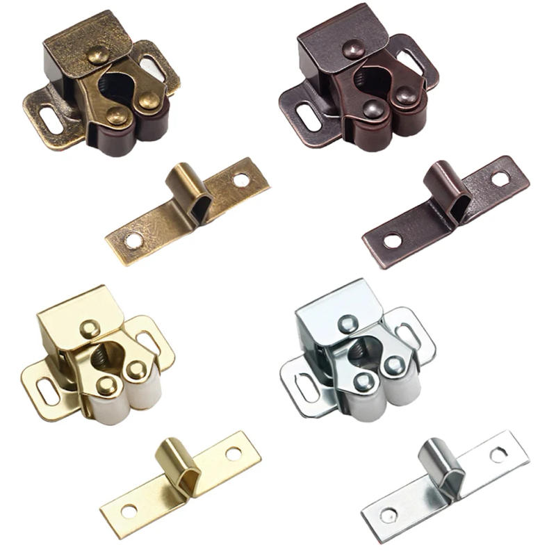 Description Picture 2 of itemDoor Close Latch Catch Cupboard Cabinet Double For Motorhomes Hardware Home Replacement Roller Stainless Steel