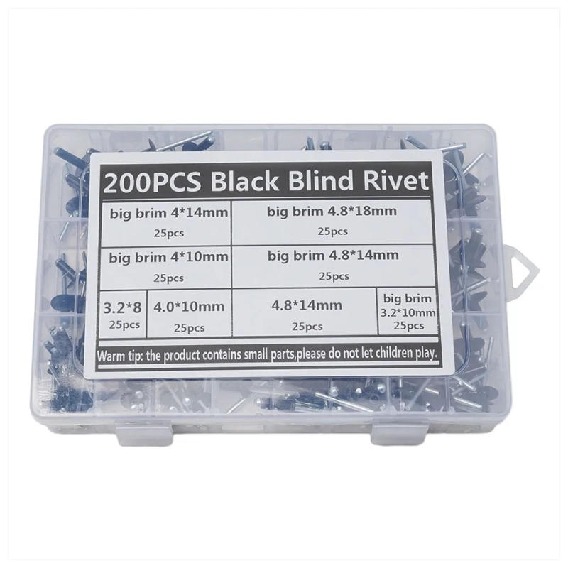 Description Picture 6 of itemBlind Multi-Grip POP-Rivet Rivet Flanges Equipment Fasteners Aluminum Aluminum Alloy Automobiles Set Standard 200Pcs Assorted