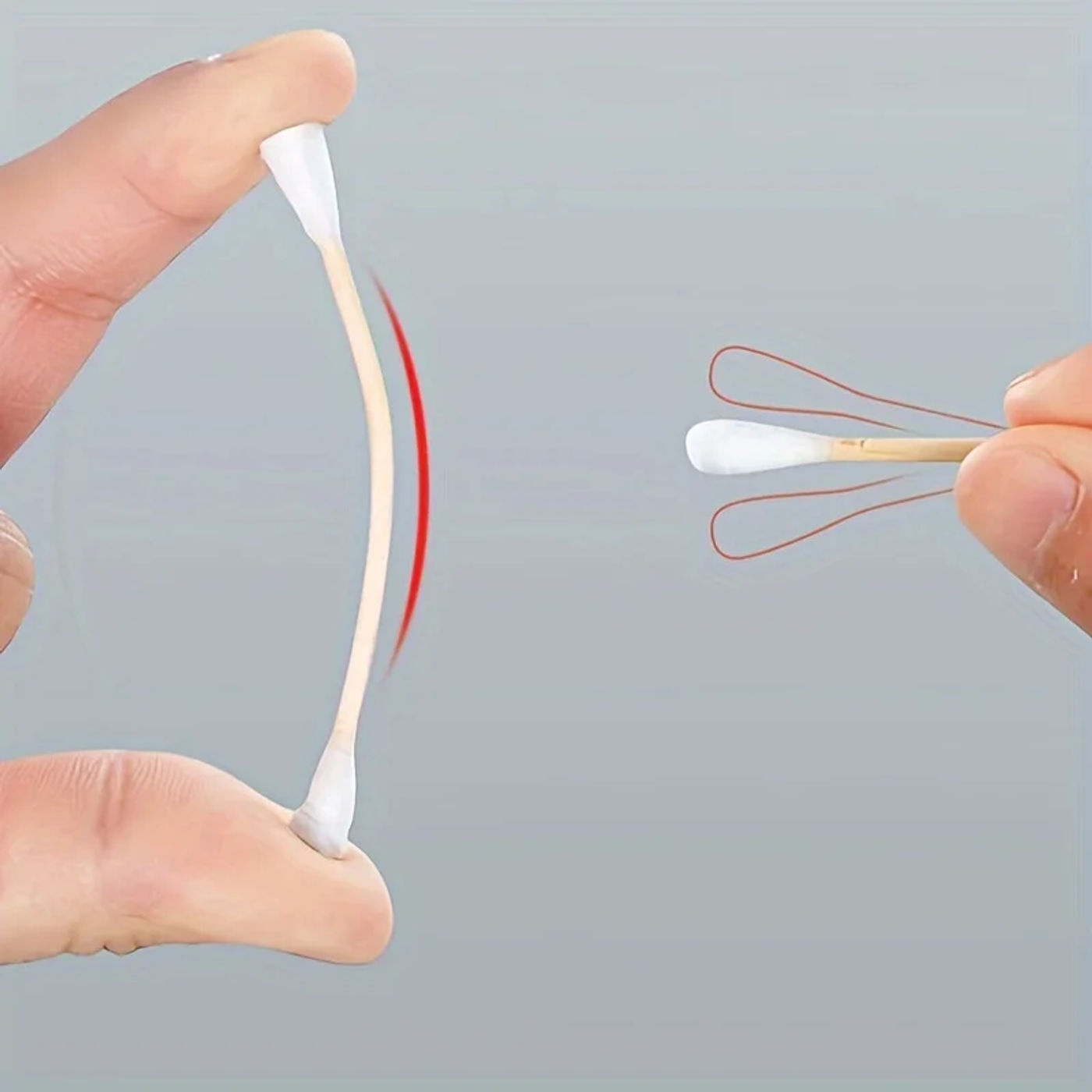 Description Picture 3 of item1/6 Packs Disposable Cotton Swabs, Multi-Functional Cotton Swabs with Double-Headed Wooden Sticks, Cotton Swabs for Makeup Clean