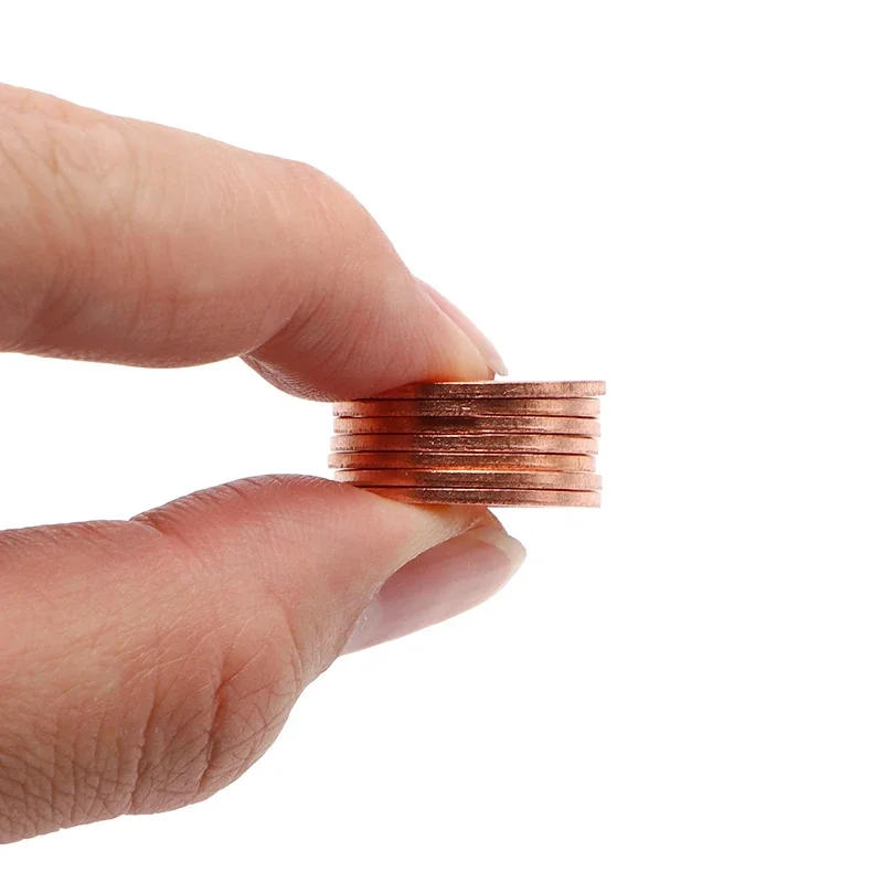 Description Picture 6 of item500pcs 26x32x1.5mm Copper Flat Washer Shim Ring Gasket Rings Seal Plain Spacer Solid Washers Fastener O Ring