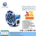 CY Automan   Worm Gearbox Worm Speed Reducer NMVF 040 CYVF40  Input 14/11mm Output 18mm Ratio 5:1/100:1 Free maintenance