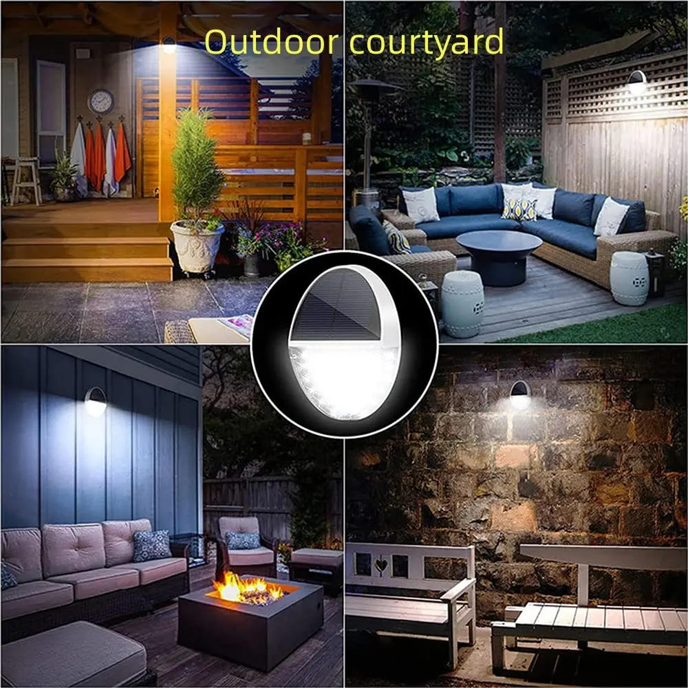 Description Picture 5 of itemOutdoor Solar Light 48LEDS Microwave Auto Motion Sensor Light Super Bright Outside Wall Lamp For Step Stairs Balcony Patio Fence