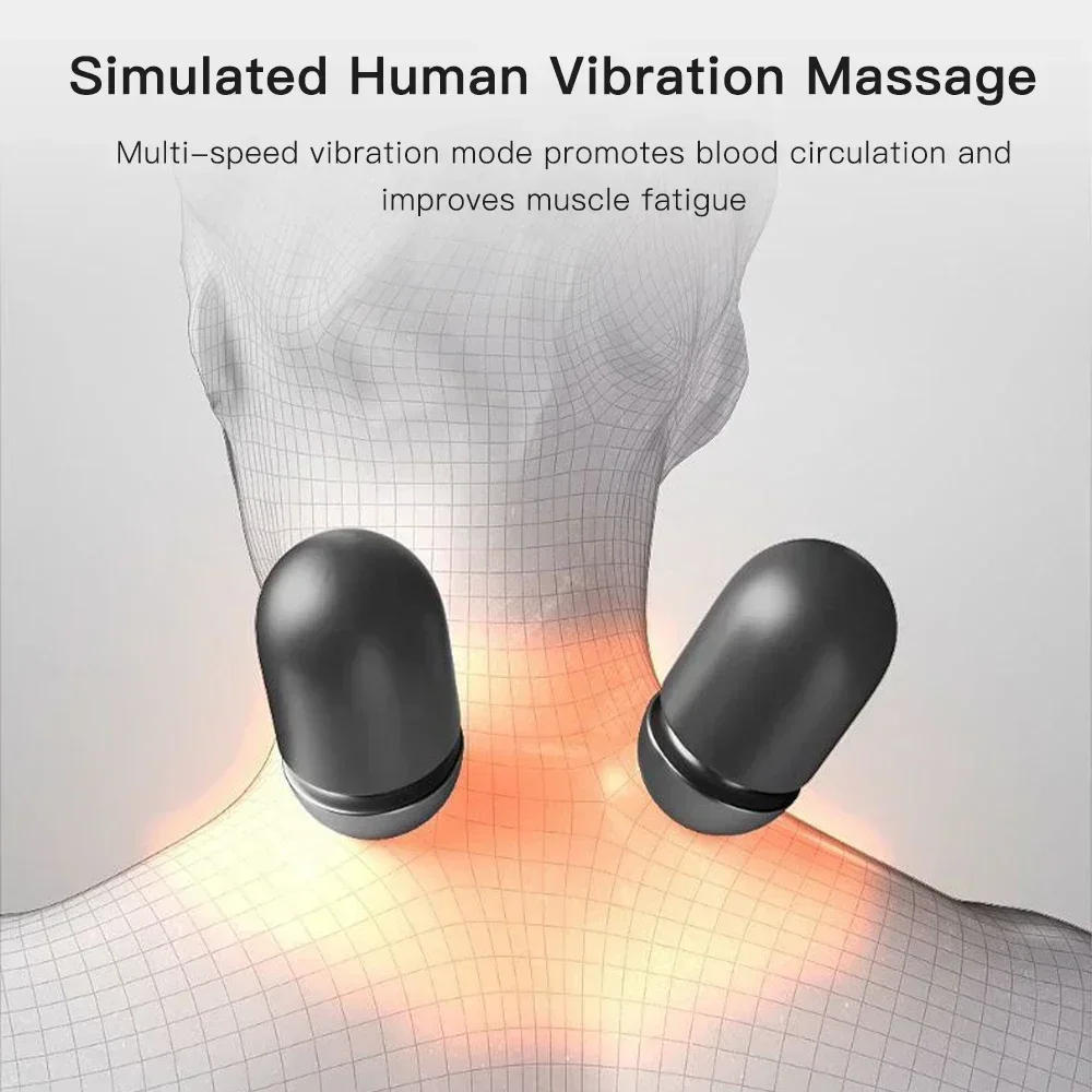Description Picture 6 of itemElectric Massager Cervical Pillow Hot Compress Vibration Massage Neck Traction Relax Sleeping Memory Foam Pillow Spine Support
