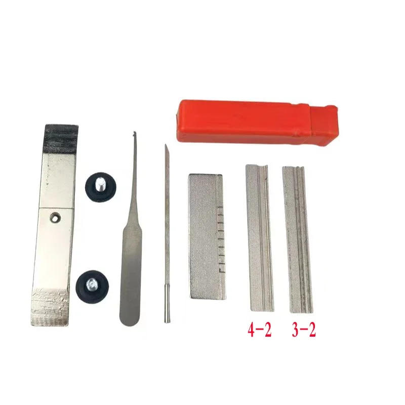 Description Picture 4 of item1 Set AB Three-Head Tin Foil Tools Full Set Locksmith Tool Supplies Repair Accessories Kit Good quality