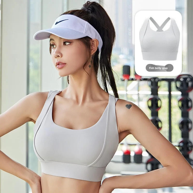 Description Picture 6 of itemnude feeling Breathable Sports Anti-Sweat Fitness Top Women Seamless Yoga Bra Shockproof Crop Top Push Up Sport Bra