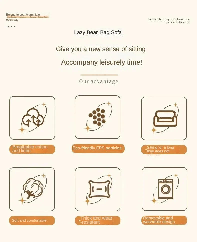 Description Picture 4 of itemLuxury Home Sofa Modern Small Sofa Lazy Leisure Balcony FloorRecliner Italian Living Room Sofás Para Salón Postmodern Furniture