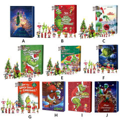 Christmas Advent Calendar 2024 Stitch Advent Calendar Box Panic Figure Doll 24 Day Halloween Christmas Countdown Calendar Gift