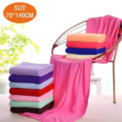 70x140 Microfibre Bath Towel Beach Towel Breathable Bath Towel Large Bathroom Quick Dry Comfortable