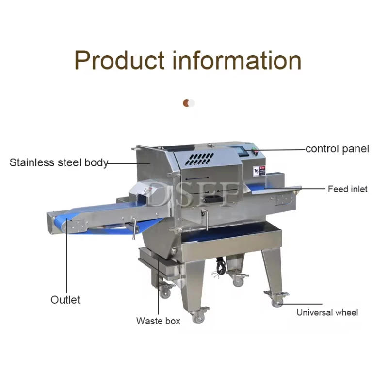 Description Picture 4 of itemCommercial Electric Cooked Meat Slicer, Fully Automatic Ham Slicer, Fresh Meat Cutting Machine