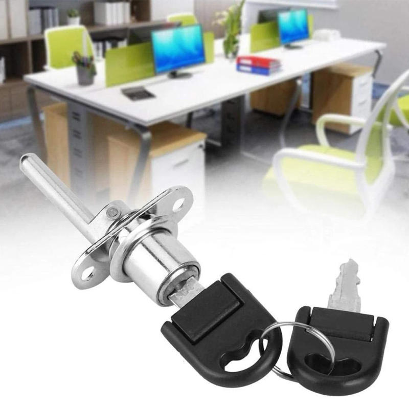 Description Picture 3 of item1PC Zinc Alloy Drawer Lock Computer Desk Cabinet Mailbox Drawer Cupboard Locker Cam Lock Silver For Cabinet Bookcase Drawer