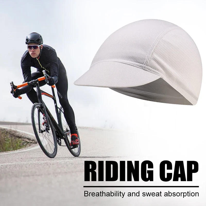 Description Picture 3 of itemNew Cycling Cap Bicycle Hat with Visor UV Protection Sun Block Headwear for Men Women Road Bike Head Caps Helmet Liner