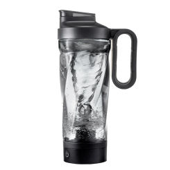 1000ml Electric Shaker Bottles Rechargeable 11W 1200mAh Blenders Cup (Black)