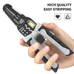 Wire Stripper Pulling Plier Wire Cutter Multifunction Repairing Scissors Electrical Stripping Crimping Plier Hand Tool