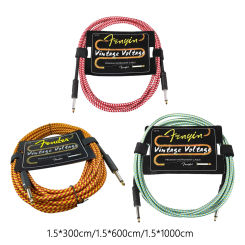 Electric Instrument Cable Male to Male Professional Portable Electric Guitar Cord for Amplifier Bass Mixer Keyboard Equalizer