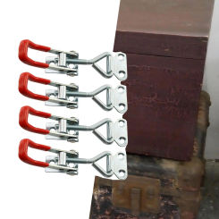 4x Toggle Latch Clamps Hand Tool Hardware Pull Hasp latches Lever Handle Lock Hasp for Shed Door Case Trunk Door Garage Cabinet