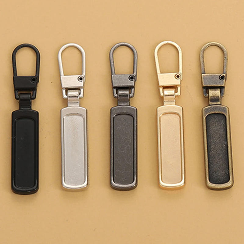 Description Picture 6 of item5Pcs Detachable Zipper Slider Puller Universal Replacement Metal Zipper Head Repair Kits For DIY Craft Luggage Handbags Clothes
