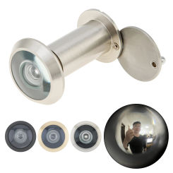 16mm/0.63inch 200 Degree Door Viewer Security Peek Peep Holes for 1.33inch to 2.3inch Door Thickness with Rotating Privacy Cover