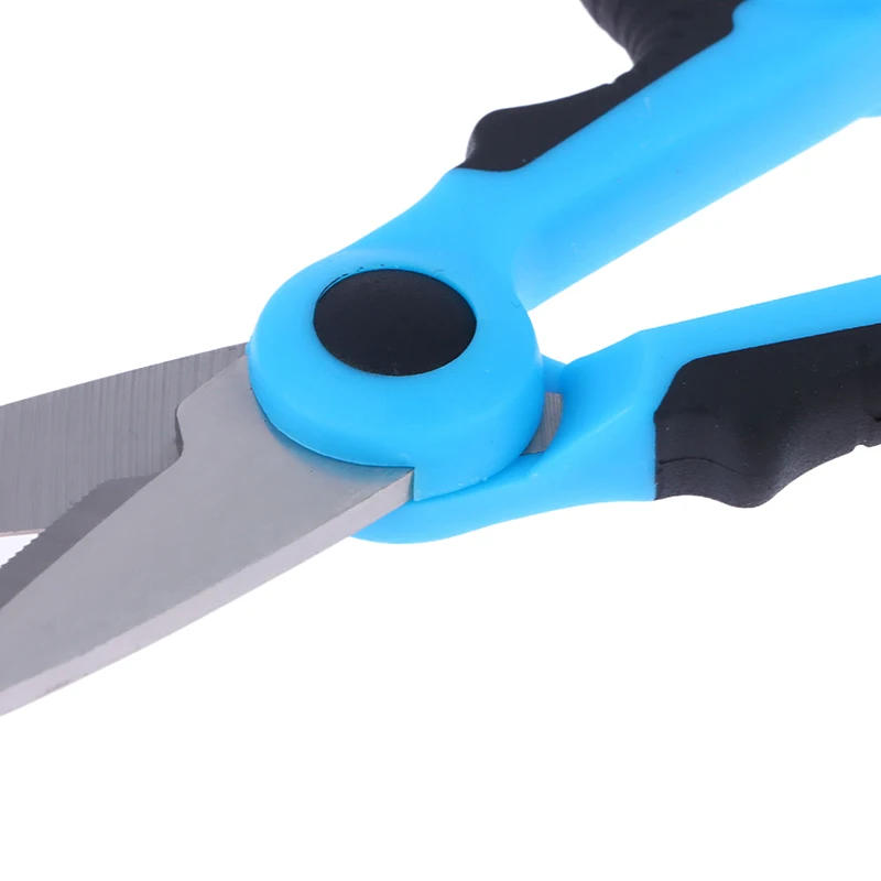 Description Picture 3 of itemHigh Carbon Steel Scissors Household Shears Tools Electrician Scissors Stripping Wire Cut Tools For Fabrics, Paper And Cable
