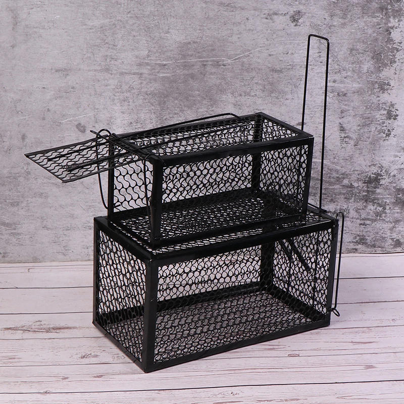 Description Picture 5 of itemMice Trap Cage Rodents Trap Mouse Catcher Animal Control Self-locking Mousetrap Reusable Catch Rat Implement Trap Rat Cage