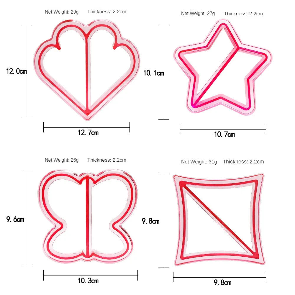 Description Picture 4 of itemSandwich Cutter Mold Star Heart Puzzle Shape Bread Knife Biscuits Mold Sandwich Sealer Baking Pastry Tools Cake Kids Lunch Maker