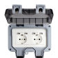 Dual EU Usb socket