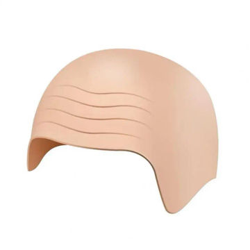 Fake Skin Latex BaldHead Wig Cap Wig Headgear Soft Makeup Latex BaldHat Wig Adjustable Size Unisex BaldHat Reusable Mesh Cover