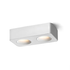 SHINJAY LED Dual-Head Minimalist Ultra-thin Surface-mounted Anti-glare Spotlight without Main Light for Living Room, Bedroom