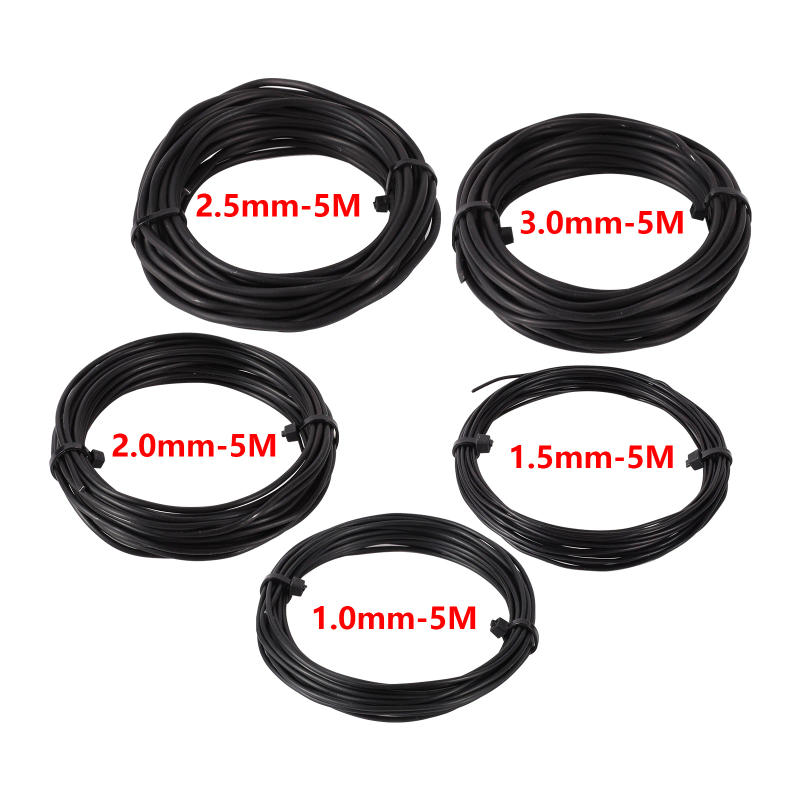 Description Picture 4 of item1/1.5/2/2.5/3mm Black Bonsai Wire Anodized Aluminum Bonsai Training Wire Garden DIY Tool For Plant Shapes Garden Tools Total 5m