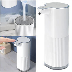 Automatic Soap Dispenser Touchless Dish Soap Dispenser 4 Levels Adjustable Automatic Foaming Soap Dispenser for Bathroom Kitchen