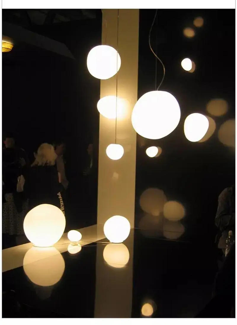 Description Picture 4 of itemItalian Creative Pebble Chandelier Living Room Bedside Restaurant Bar Goose Egg Duplex Staircase Pendant LIghts Room Decoration